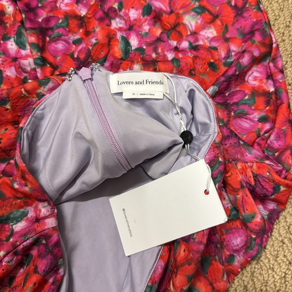 Lovers & Friends Lana Set - Tie Top & Midi Skirt NWT Size XS 🌺 - Picture 9 of 9